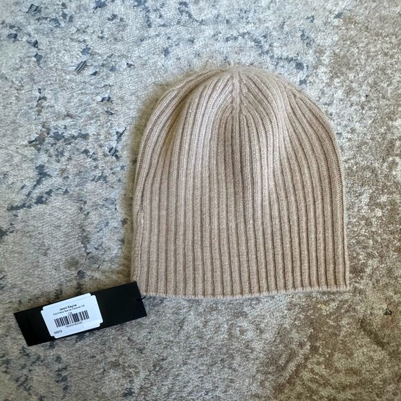 NWT Jenni Kayne Cashmere Beanie Caramel O/S